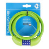 Велосипедный замок M-WAVE, тросовый, кодовый, 12х1000мм, силикон, зеленый, 5-231065