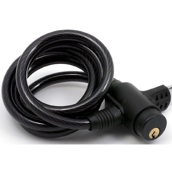 Велосипедный замок AUTHOR ASL-51, тросовый, на ключ, с креплением, 8 х 1000мм, полупрозрачный, 8-17060148