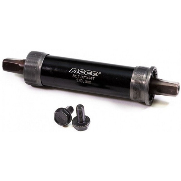 Каретка-картридж велосипедная NECO, FAT BIKE, корпус 100 мм, вал 159,5 мм, BSA 1.37"X24Tмм, сталь, 6-210159