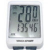 Велокомпьютер беспроводной, Vinca Sport 12 функций, белый с черным, V 1507 white/black, белый велокомпьютер