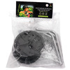 Приставные колеса Vinca Sport, стойки сталь, 12-20", колесо пластик, черные, пара, HRC 19 black