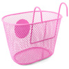 Велокорзина Vinca Sport Vintage, на самокат или детский велосипед стальная, 240x150x150мм, розовая, P 09 pink Vintage