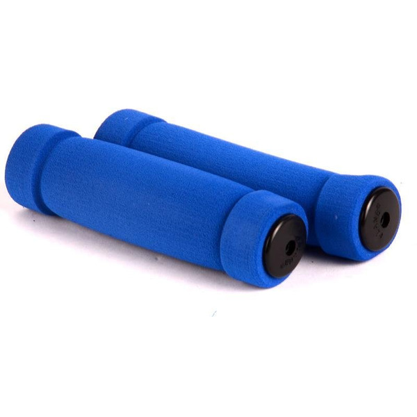 Грипсы велосипедные MTB JOY KIE 125мм, мягкие, синие, HL-GR01