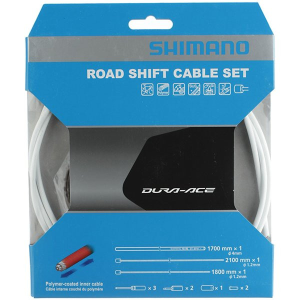Оплетка переключения SHIMANO, shift cable set, polymer, black, incl. outer casing, RA100037