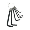 Набор шестигранников BIKEHAND YC-268L-1, на кольце, 2/3/4/5/6/7 мм, черный, 6-14268