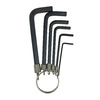 Набор шестигранников BIKEHAND YC-268L-1, на кольце, 2/3/4/5/6/7 мм, черный, 6-14268