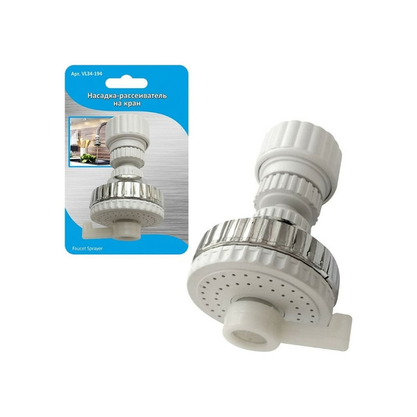 Насадка-рассеиватель на кран МУЛЬТИДОМ 9,5x5 см VL34-194