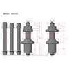 Втулка Bitex для GRAVEL, задняя, под ось 12x142 мм, 28 спиц, CenterLock, BX312R28H-12-142BK_ShAL