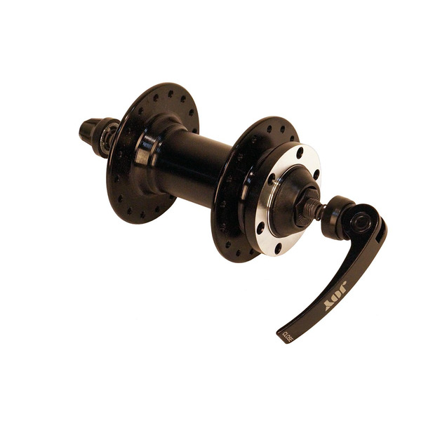 Втулка велосипедная JOY TECH, передняя, чёрная, 14G*32H, JY-D041DSE DISC