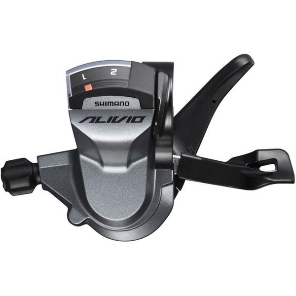 Шифтер Shimano Alivio M4010, левый, 2 скорости, трос 1800 мм, ESLM4010LB
