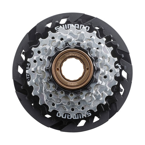 Трещотка велосипедная Shimano Tourney TZ510, 6скоростей, с защитой, 14-28T, без упаковки, AMFTZ51064