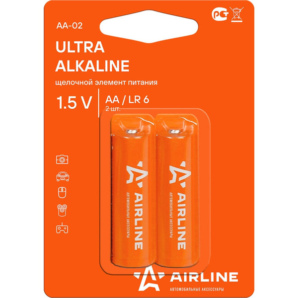 Щелочные батарейки Airline AA-02