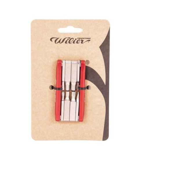 Набор шестигранников Wilier 8 в 1 CNC ALLOY RED, FT03 A