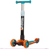 Самокат для детей Novatrack RainBow подростковый, складной механизм на руле, 120PROT.RAINBOW.BL22