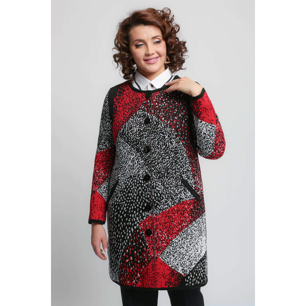 Кардиган 801/красный микс (красный микс 66)