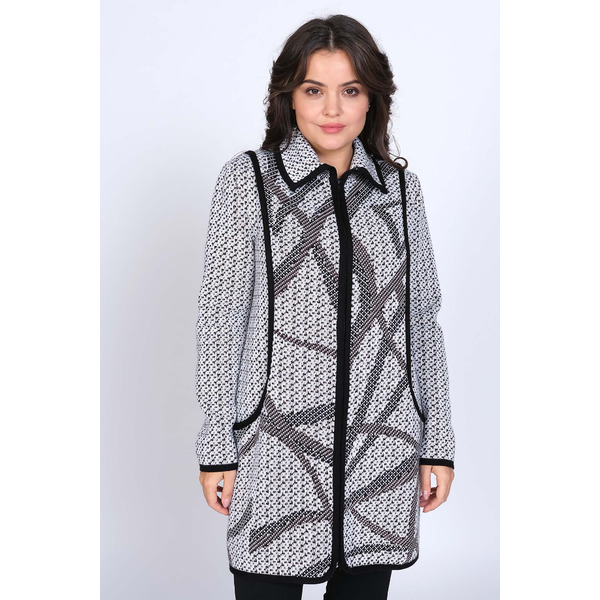 Кардиган А-0152/бежево-белый микс (бежево-белый микс 48)