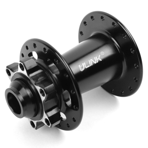 Втулка передняя Vinca Sport, алюминиевая, ID15*32H*14G*100, на пром подшипниках, черная, GB 66F black 32H