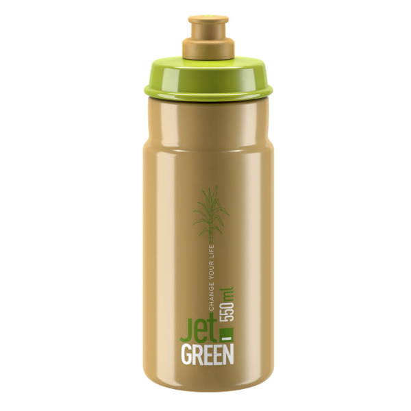 Фляга велосипедная ELITE JET GREEN, 550 мл, коричневый, EL0201002