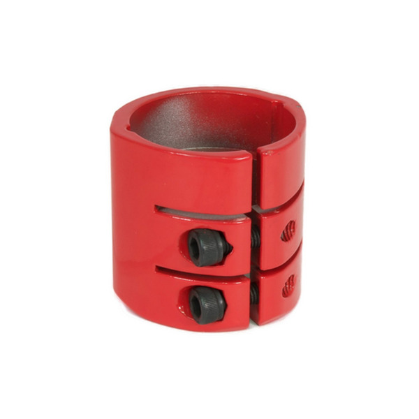 Хомут рулевой стойки TRIX, для самоката, 34 мм, 2 болта, алюминий, красный, red