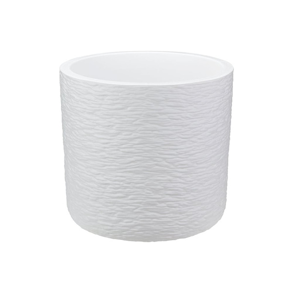 Кашпо IDEA СЛАНЕЦ D200 мм 3,4л с вставкой, белый М М 3199