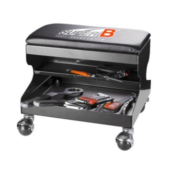 Табурет SUPER B (Premium) на шарообразных колёсиках, TB-WC10