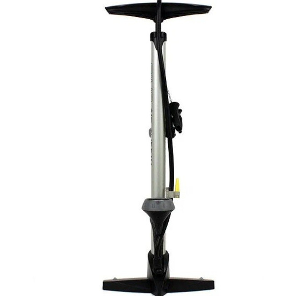 Насос GIYO напольный, стальной корпус, макс.давление 160PSI, удобный манометр, реверсивная головка, GF-55P