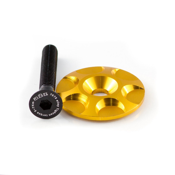 Крышка рулевой колонки A2Z, CNC 6061, болт алюминиевый 7075-T6, золотистый, S-Cap-6