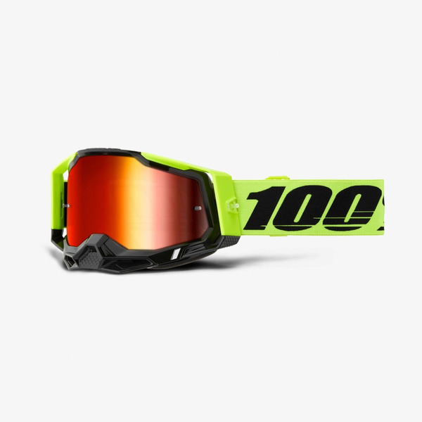 Веломаска 100% Racecraft 2 Neon Yellow / Clear, 50009-00036