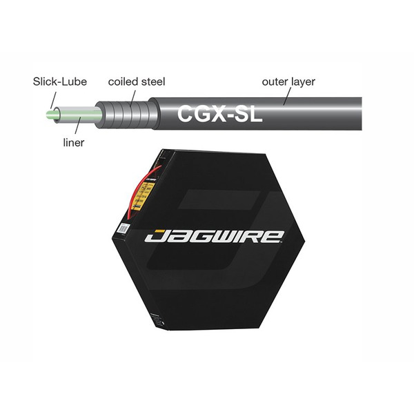Рубашка тросика JAGWIRE CGX, со смазкой, 5мм, красная, BHL411 (1 м)