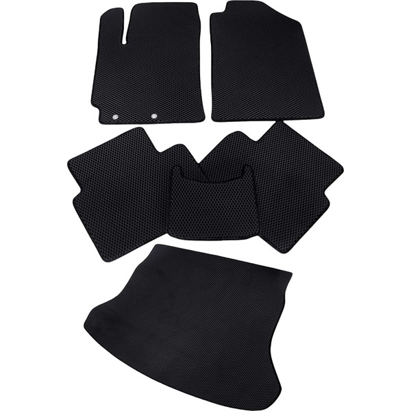 Коврик в салон и багажник для Jeep Compass 2018-2022 Vicecar SB22009R_черн