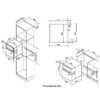 Встраиваемый газовый духовой шкаф Korting OGG 741 CRB