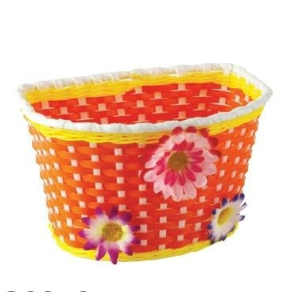 Велокорзина M-Wave, детская, на руль, оранжевая, 00-170435