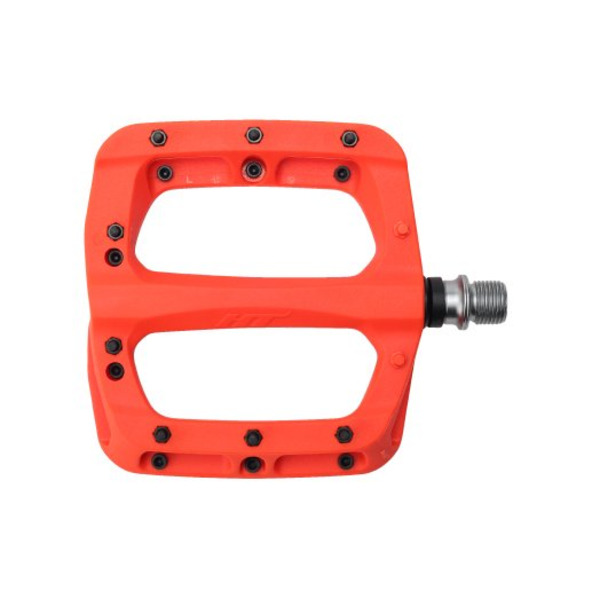Педали велосипедные HT PA03A, неоновый оранжевый, PA03A008101
