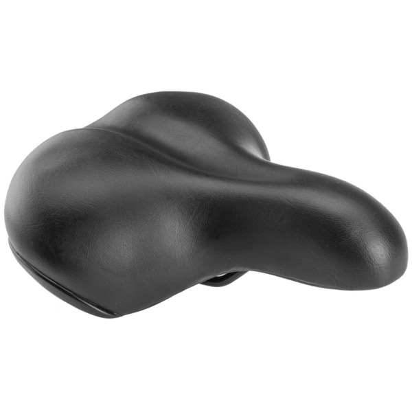 Седло TRIX, комфорт, 250x215 мм, с замком, эластомерное, 420 г, черный, AZ-018A