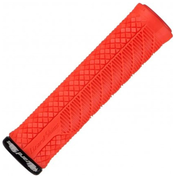 Ручки велосипедные Lizard Skins Charger Evo Lock-On Fire Red, 136 мм, LOCEV570
