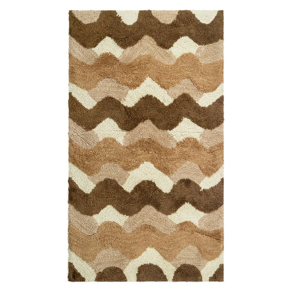 Одинарный коврик для ванной FORA Волны 2823-1 100BG