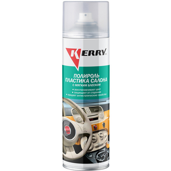 Полироль пластика салона мягкий блеск Kerry 650 мл ананас (art.KR-906-4)