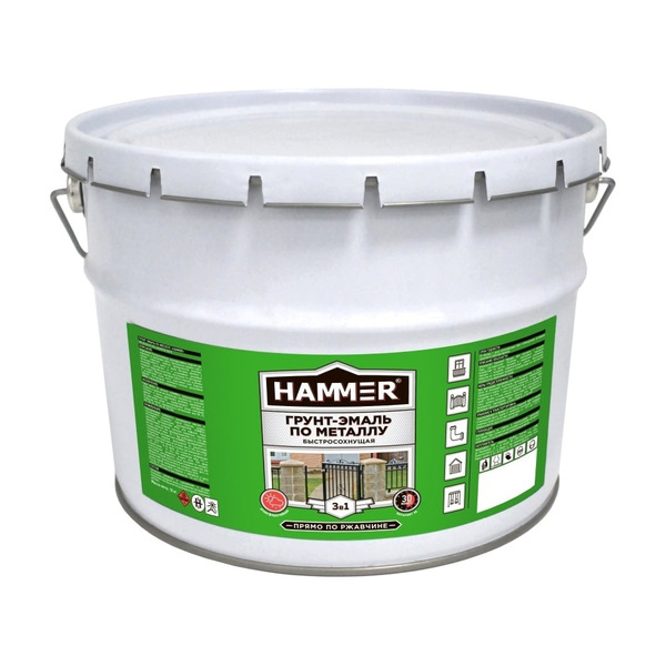 Грунт-эмаль по металлу Hammer ЭК000130150