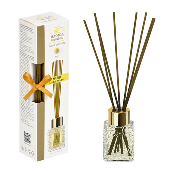 AROMA REPUBLIC Ароматический диффузор в стеклянном флаконе,"№68 Citrus melody" 50