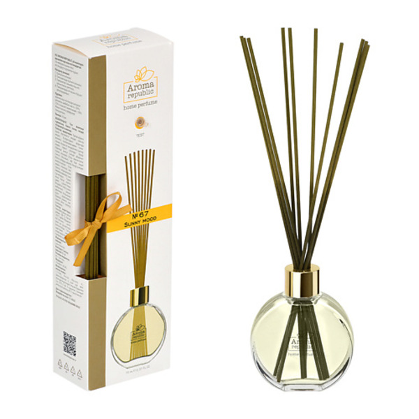 AROMA REPUBLIC Ароматический диффузор в стеклянном флаконе,"№67 Sunny mood" 70