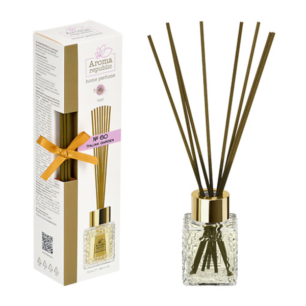 AROMA REPUBLIC Ароматический диффузор в стеклянном флаконе,"№60 Italian garden" 50