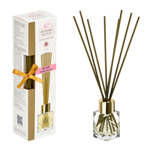 AROMA REPUBLIC Ароматический диффузор в стеклянном флаконе,"№55 Marshmallow" 30