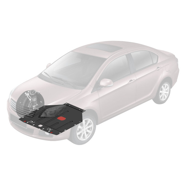 Защита Alfeco для Nissan Qashqai (2007-2013) V-все/Nissan Dualis (2007-2013) V-все (сталь 2мм) ALF.15.11
