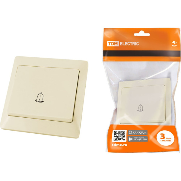 Кнопка для звонка TDM ELECTRIC SQ1823-0107