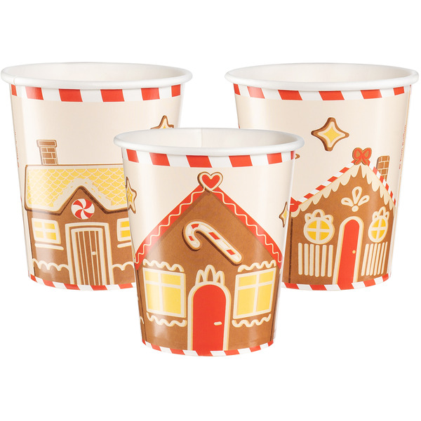 Стаканы (250 мл) Пряничный человечек, 6 шт.