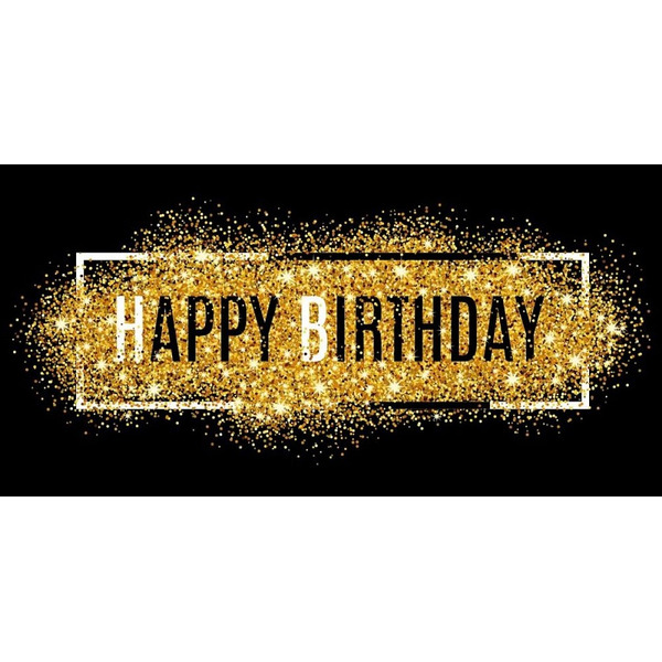 Конверты для денег, Happy Birthday (сверкающие блестки), 10 шт.