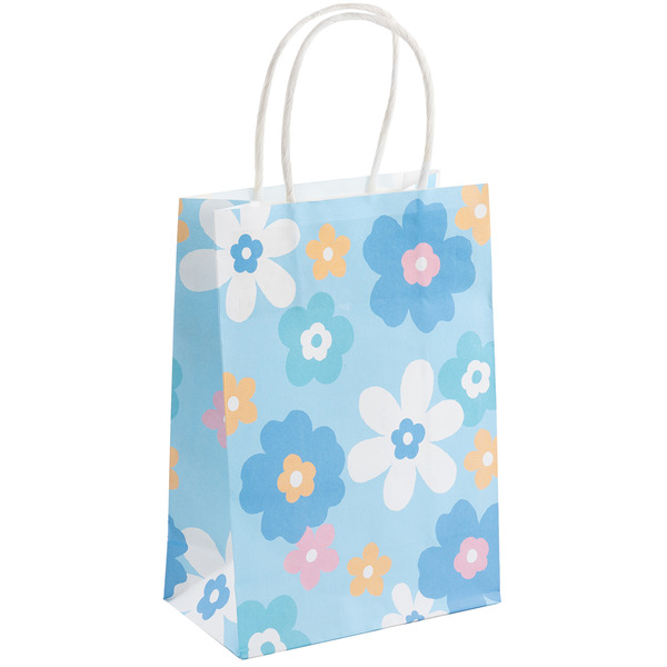 Пакет подарочный, Крафт 120гр, Цветочное настроение, Дизайн №2, 21*15*8 см, 1 шт.