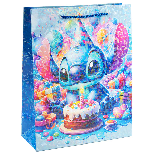 Пакет подарочный, 210гр, Любимый монстрик, Дизайн №2, Голография, 23*18*8 см, 1 шт.