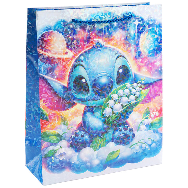 Пакет подарочный, 210гр, Любимый монстрик, Дизайн №3, Голография, 32*26*10 см, 1 шт.