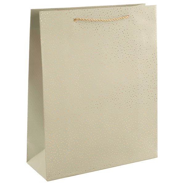 Пакет подарочный, 210гр, Сверкающие блестки, Дизайн №2, Золото, Металлик, 42*31*12 см, 1 шт.